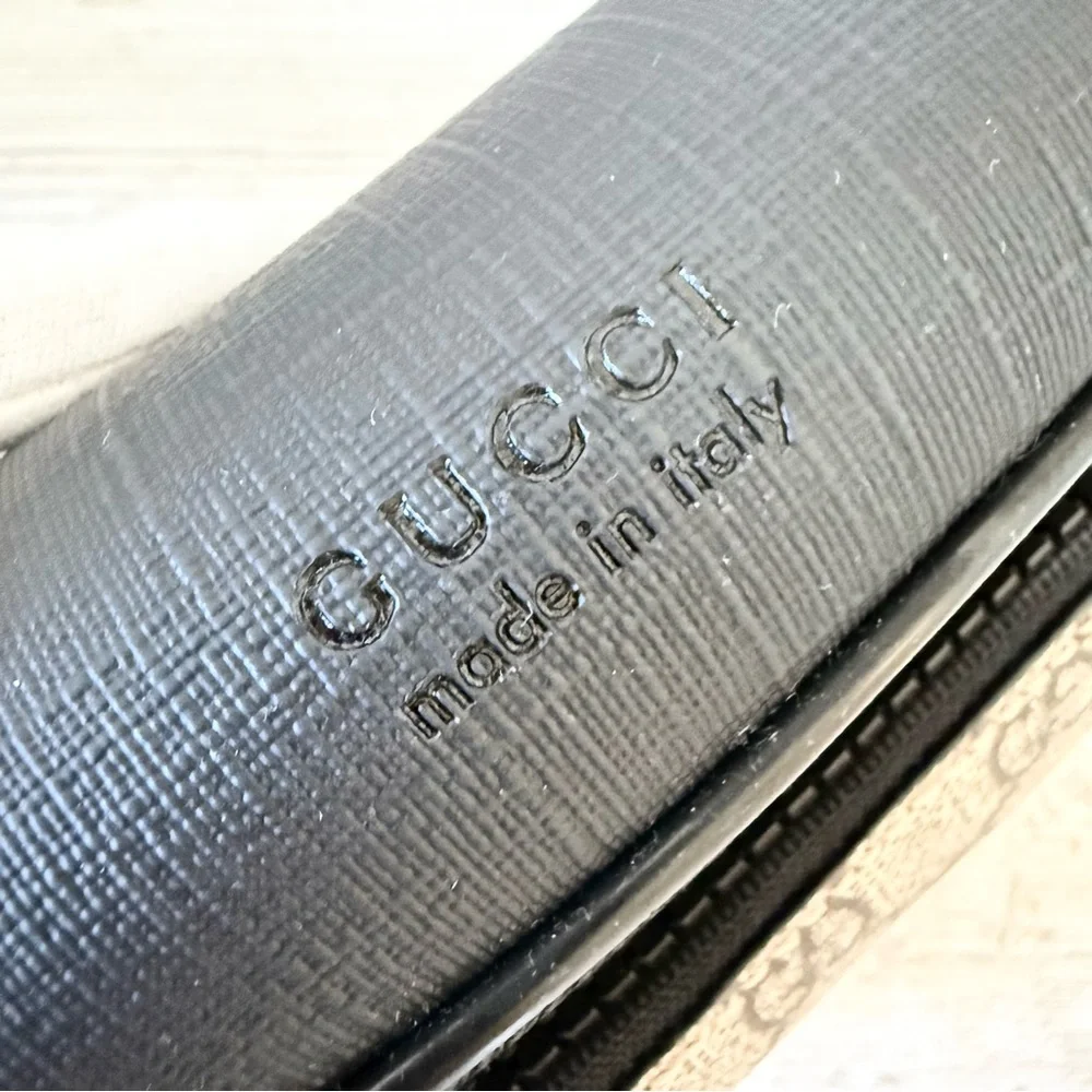 New Gucci brown GG Supreme Monogram men belt bag - Picture 9 of 14